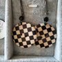 Bottone legno "scacchi" 