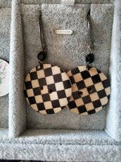 Bottone legno "scacchi" 