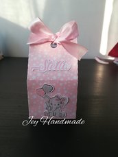 Scatolina scatoline elefantina elefante baby nascita battesimo compleanno 