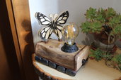 Primavera - lampada in legno, lampada da tavolo, lampada di design, lampada da comodino