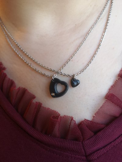 Collana Cuore Con Medaglione Apribile In Acciaio Inossidabile – Personalizzata Con Foto E Nota Musicale