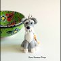 Portachiavi cane schnauzer personalizzato con nome su un charm a forma di osso, idea regalo per amanti degli schnauzer, regalo schnauzer