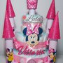 Torta di Pannolini Pampers Castello Minnie idea regalo originale e utile nascita battesimo baby shower