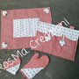 Set Copri Forno, Copri Fornelli, Presina, Guantone Shabby Chic Fatto a Mano