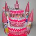 Torta di Pannolini Pampers Castello - idea regalo utile originale nascita battesimo baby shower