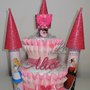 Torta di Pannolini Pampers Castello Alice nel paese meraviglie femmina - idea regalo, originale ed utile, per nascite, battesimi e... 