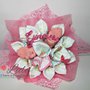Torta di Pannolini Pampers mazzo di Fiori bouquet + BAVAGLINO- idea regalo, nascita, battesimo, compleanno,