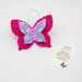 Gadget portafortuna farfalla fucsia, 7 x 5.5 cm  