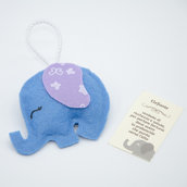 Gadget portafortuna elefante blu cielo, 8 x 5.5 cm