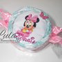 Torta di Pannolini Pampers caramella BAVAGLINO PERSONALIZZATO Minnie idea regalo nascita battesimo baby shower