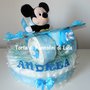 Torta di Pannolini Pampers Aereo maschio Topolino - idea regalo, originale ed utile, per nascite, battesimi e compleanni