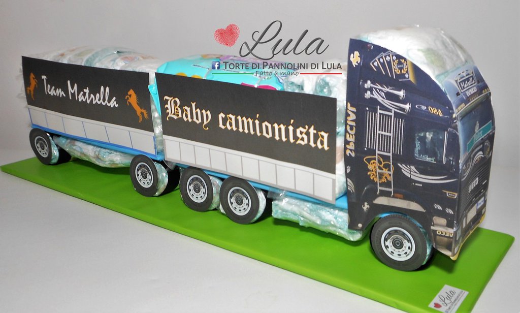 Micro Turbo 1:64 Camion Bianco Con Rimorchio | Modellino Pressofuso In Scala Con Custodia