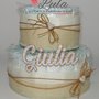 Torta di Pannolini Pampers Country Chic idea regalo, nascita, battesimo, compleanno, baby shower