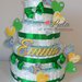 Torta di Pannolini Pampers pioggia di Cuori idea regalo, nascita, battesimo, compleanno, baby shower
