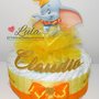 Torta di Pannolini DUMBO maschio femmina Pampers Baby Dry idea regalo nascita battesimo baby shower