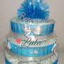 Torta di Pannolini principessa AURORA BIANCANEVE ELSA ecc femmina Pampers Baby Dry idea regalo nascita battesimo baby shower