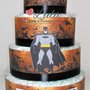 Torta di Pannolini Pampers BATMAN supereroi idea regalo, nascita, battesimo, compleanno, baby shower