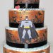 Torta di Pannolini Pampers BATMAN supereroi idea regalo, nascita, battesimo, compleanno, baby shower