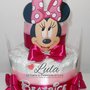 Torta di pannolini Pampers MINNIE femmina idea regalo nascita battesimo baby shower