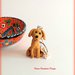Portachiavi con golden retriever in fimo personalizzato con il nome, miniatura cane labrador, idee regalo per appassionati di cani