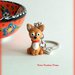 Portachiavi in fimo cane chihuahua, kawaii, miniatura, regalo compleanno, regalo natale, regalo appassionati di cani, gioielli chihuahua