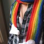 sciarpa arcobaleno