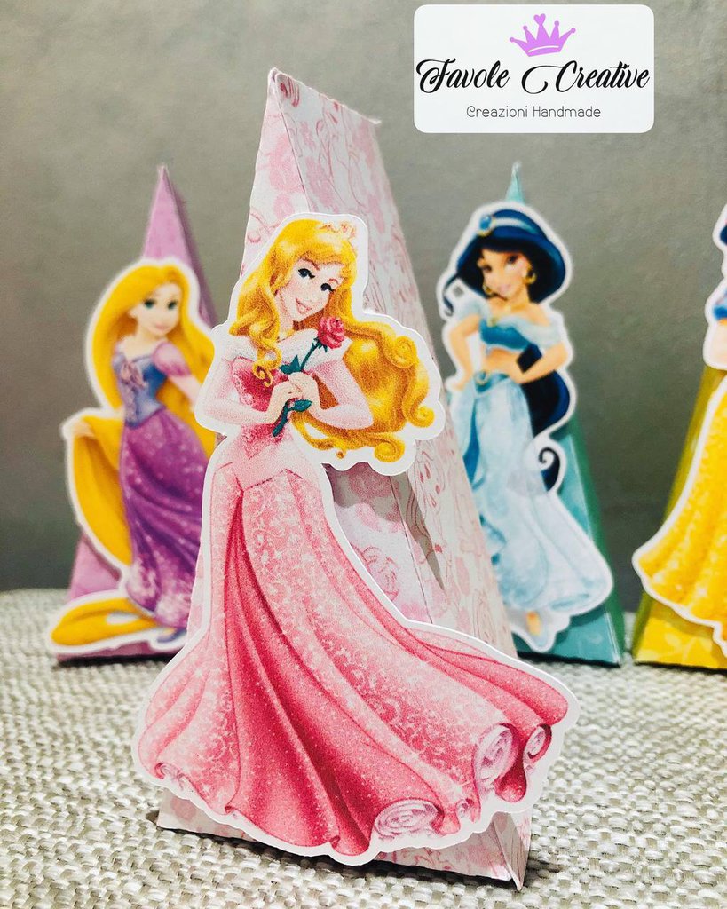 Piccolo Modello Stampabile Per Feste Principessa Stampi Scatola Di Carta Stampare E