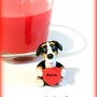 Decorazione con cane Bovaro del Bernese con cuore personalizzato con il nome, regalo per san valentino o regalo mamma per amanti dei cani