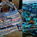 Borsa  "Jodhpur" in fettuccia cotone/lycra nuova  fatta a mano crochet natura  made in Italy