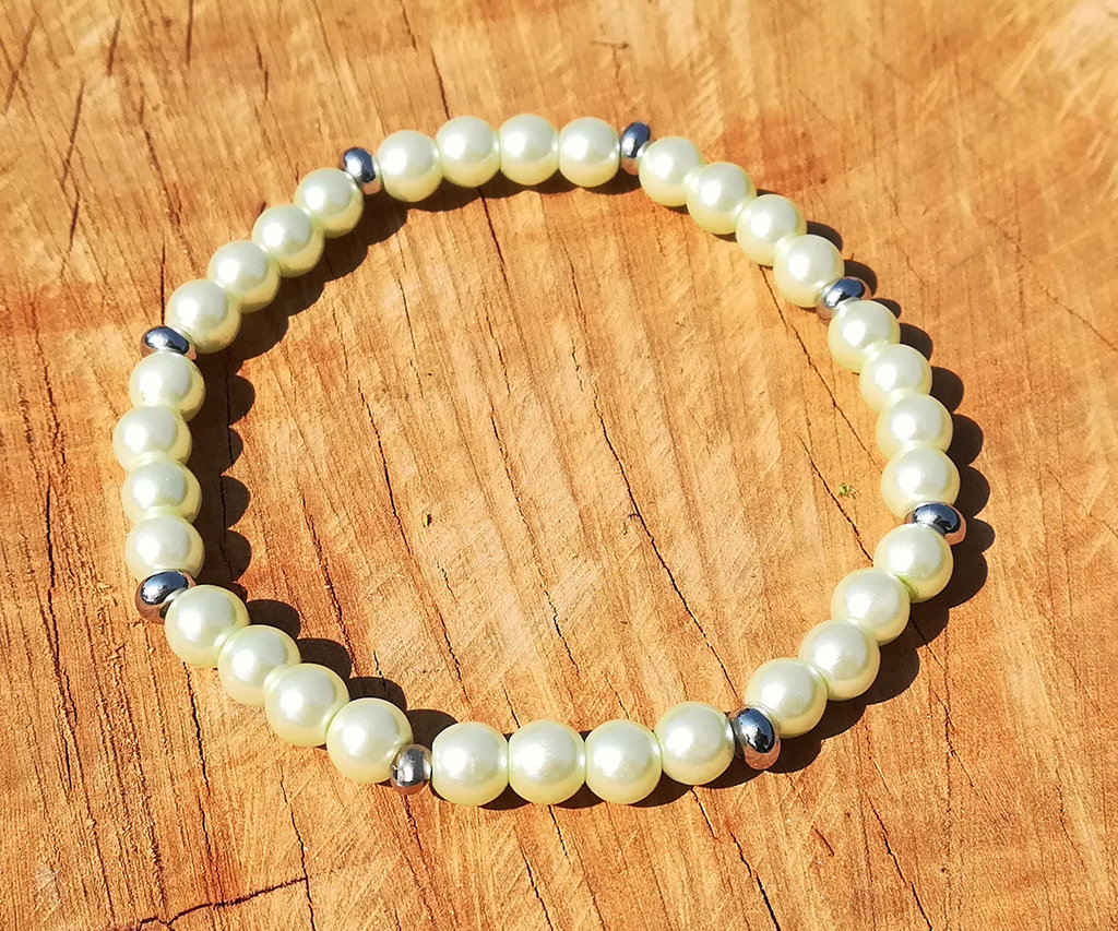Braccialetto Donna Softones Con Perline E Croce - Pietre Naturali