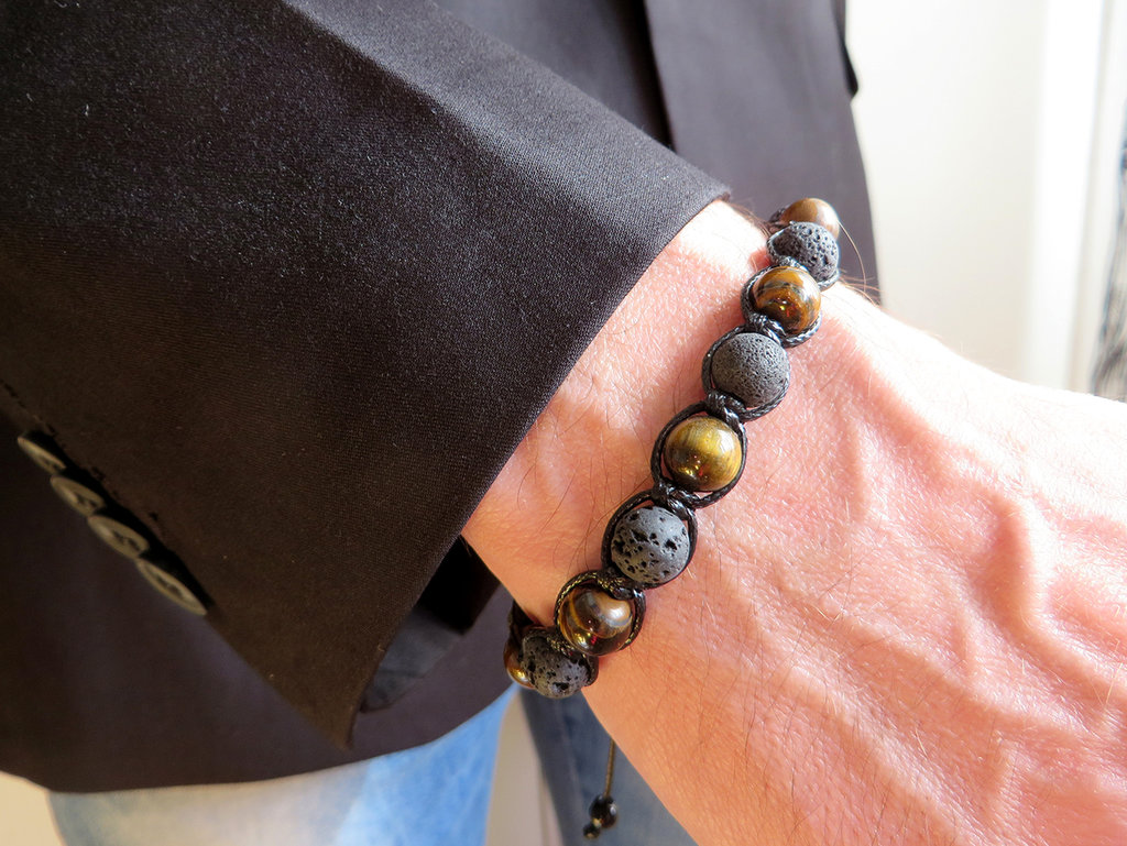 Bracciale Tormalina Nera Samsara Bracciale Con Onice Nero Opaco