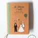Matrimonio bomboniere personalizzate agendina taccuino originali utili sposi illustrate stampe