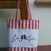 Shopping bag "Ramo " realizzata e dipinta a mano