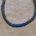 Collana tubolare perline blu