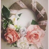 Ghirlanda shabby "primavera classica" 