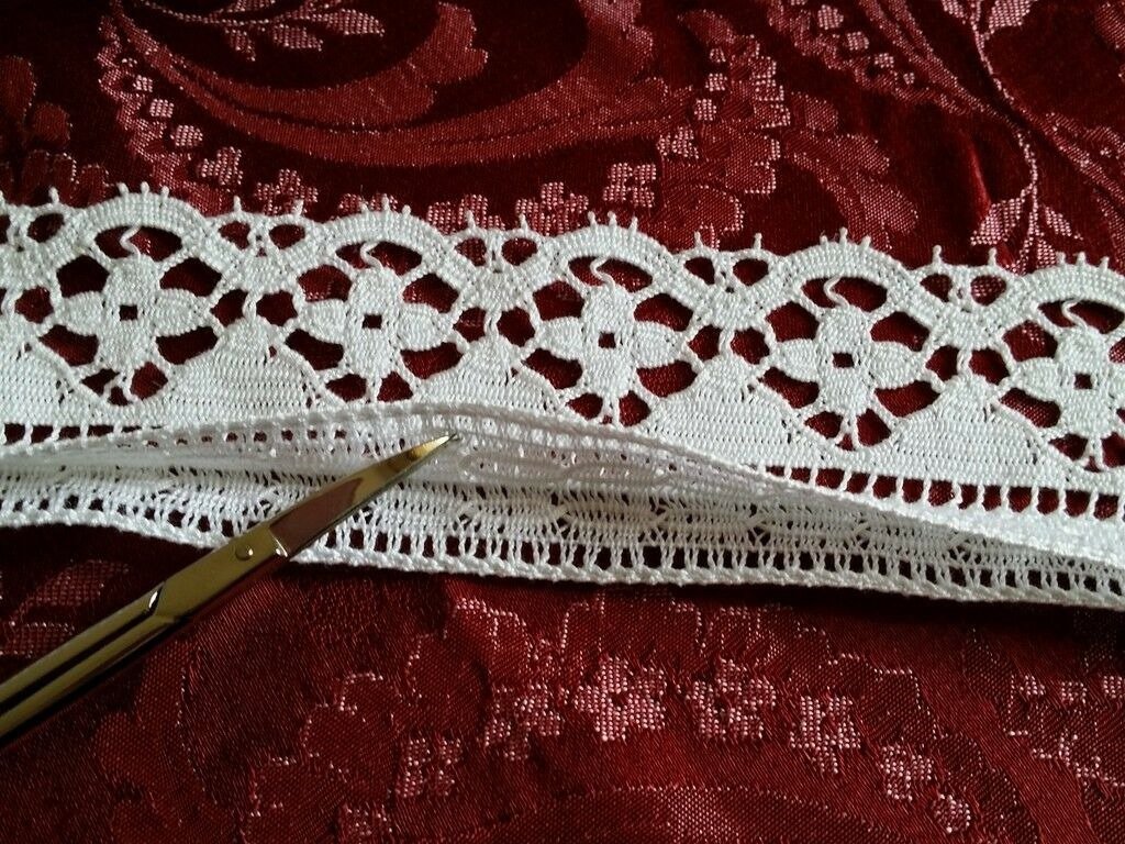 Pizzo Plissettato Organza 4.5m - Per Matrimoni, Cucito Fai-da