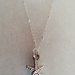Catenina girocollo in argento 925 con catenella e piccole palline con ciondolo a stella marina