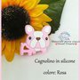 Cagnolino in silicone alimentare -ROSA-