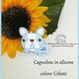 Inserto cagnolino in silicone alimentare -CELESTE-