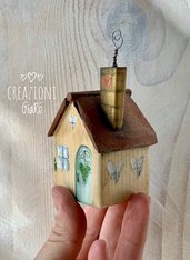 Mini casetta tridimensionale in legno By Creazioni GiaRóⒸ