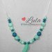 Collana allattamento dentizione verde menta massaggiagengive bijoux neomamma idea regalo nascita battesimo baby shower