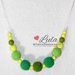 Collana allattamento verde dentizione massaggiagengive bijoux neomamma idea regalo nascita battesimo baby shower