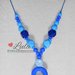 Collana allattamento azzurro blu i love mom dentizione massaggiagengive bijoux neomamma idea regalo nascita battesimo baby shower