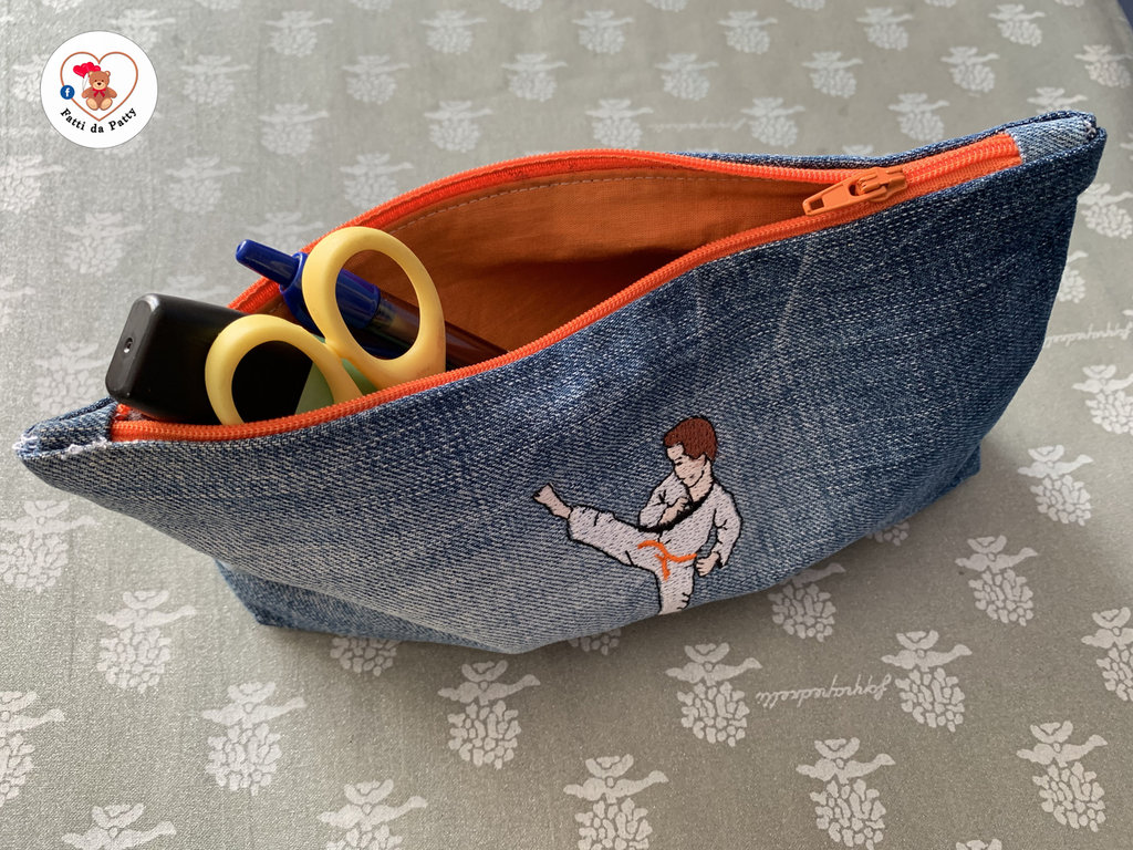 Astuccio In Vera Pelle Made In Italy - 21x5x5 Cm, Cerniera Metallo, Colore Nero - Foto 8