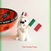 Decorazione con cane maltese patriottico, idea regalo per amanti dei cani maltesi