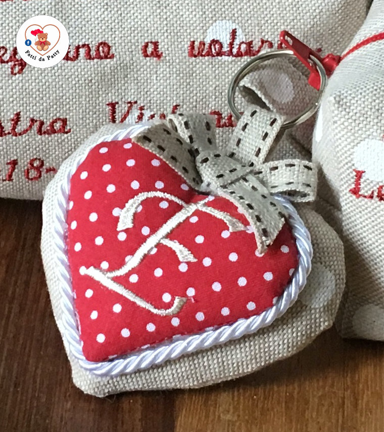FTVOGUE Kit Portachiavi A Cuore Fai Da Te Con Diamanti In Resina - 5 Pezzi, Attività Creativa Per Bambini E Adulti, Decorazione Per Borse