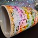Tazza mug arcobaleno in ceramica dipinta a mano OOAK