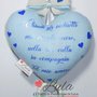 Carillon Cuore NOME DEDICA PERSONALIZZABILE idea regalo nascita battesimo baby shower