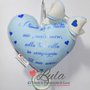 Carillon Cuore NOME DEDICA PERSONALIZZABILE idea regalo nascita battesimo baby shower