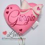 Carillon Cuore NOME DEDICA PERSONALIZZABILE idea regalo nascita battesimo baby shower